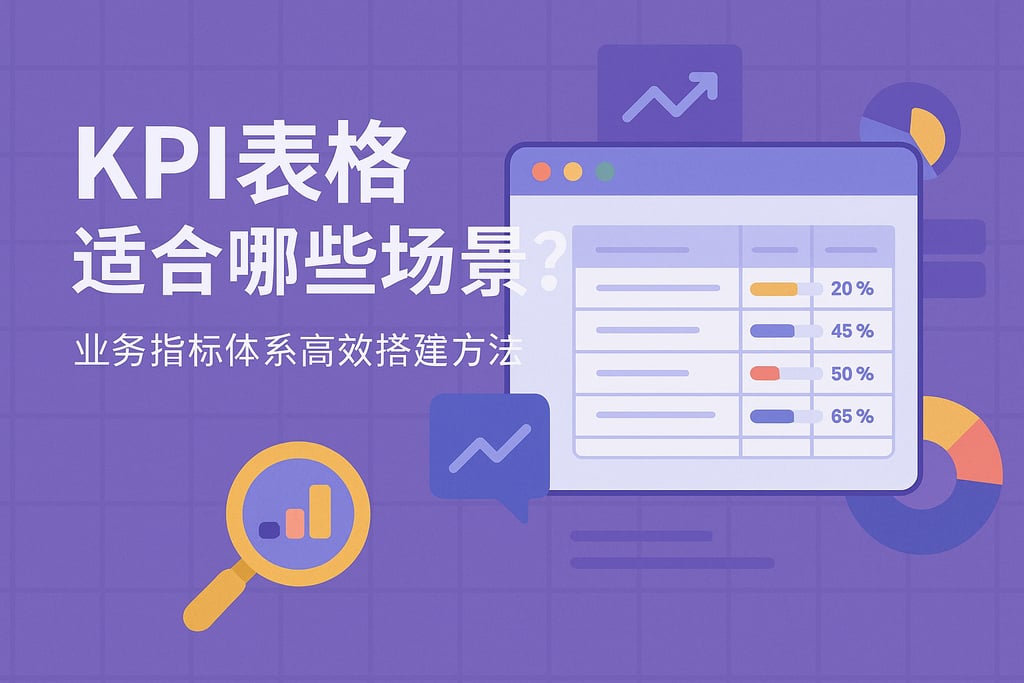 KPI Tables适合哪些场景？业务指标体系高效搭建方法